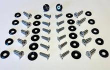 Load image into Gallery viewer, 1986-1993 Mustang Mustang Engine Bay Full Kit (Black 1" Diameter Washers, Flat Head Bolts)
