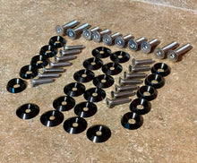 Load image into Gallery viewer, 1986-1993 Mustang Mustang Engine Bay Full Kit (Black 1" Diameter Washers, Flat Head Bolts)