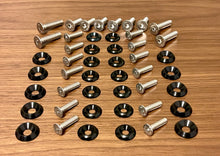 Load image into Gallery viewer, 1986-1993 Mustang Mustang Engine Bay Full Kit (Black Washers, Flat Head Bolts)