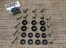 Load image into Gallery viewer, 1986-1993 Mustang Mustang Engine Bay Full Kit (Black Washers, Flat Head Bolts)